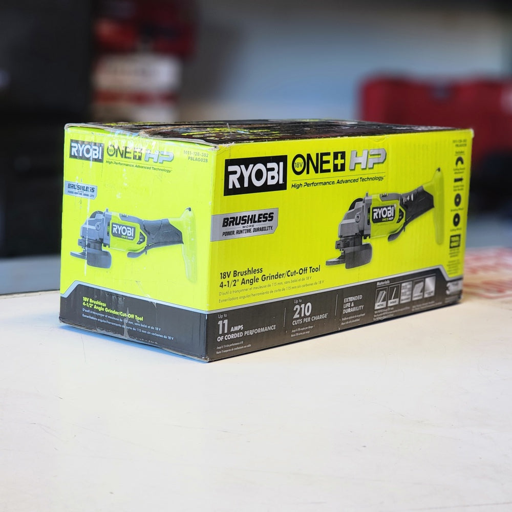 ONE + HP 18V Brushless Cordless 4-1/2 in. Angle Grinder ONE + HP 18V Brushless Cordless 4-1/2 in. Angle Grinder